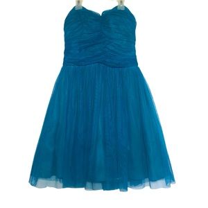 Delia’s darling tulle strapless teal dress Sz 5/6